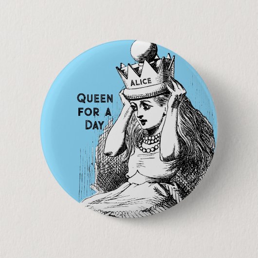 ヴィンテージアリス王冠 缶バッジ (正面)