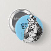 ヴィンテージアリス王冠 缶バッジ (正面&裏面)