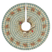 ヴィンテージアリス白うさぎ ブラッシュドポリエステルツリースカート (正面)