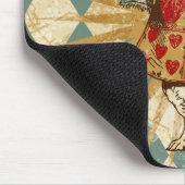 ヴィンテージアリス白うさぎ マウスパッド (コーナー)