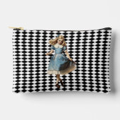 ヴィンテージアリス白黒パターン アクセサリーポーチ (正面)