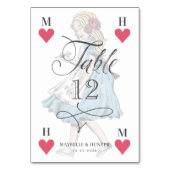 ヴィンテージアリス遊インワンダーランドハート テーブルナンバー (正面)