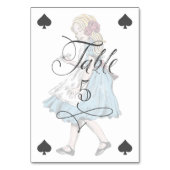 ヴィンテージアリス鍵インワンダーランド遊ズカード テーブルナンバー (裏面)