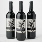 ヴィンテージアリス・イン・ワンダーランド結婚ズ ワインラベル (ボトル)