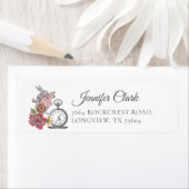 ヴィンテージアリスinワンダーランドうさぎ&フローララベル ラベル (インサイチュ)