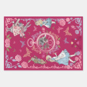 ヴィンテージアリスinワンダーランドおとぎ話のデコパージュ ラッピングペーパーシート (正面)