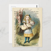 ヴィンテージアリスinワンダーランドはがき ポストカード (正面/裏面)