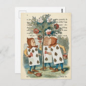 ヴィンテージアリスinワンダーランドはがき ポストカード (正面/裏面)