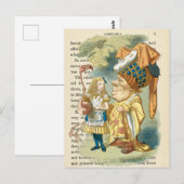 ヴィンテージアリスinワンダーランドはがき ポストカード (正面/裏面)