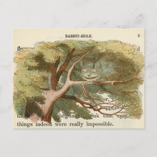 ヴィンテージアリスinワンダーランドはがき ポストカード (正面)
