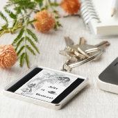 ヴィンテージアリスinワンダーランドをテーマにしたキーチェーン キーホルダー (側面)