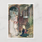 ヴィンテージアリスinワンダーランドカエルの召使い ポストカード (正面)