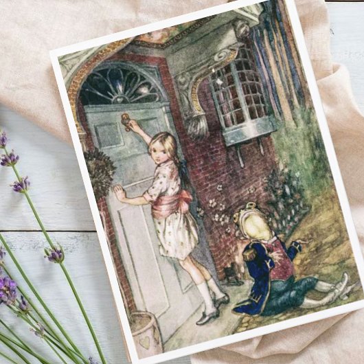 ヴィンテージアリスinワンダーランドカエルの召使い ポストカード