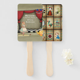 ヴィンテージアリスinワンダーランドガールベビーシャワー ハンドファン