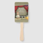 ヴィンテージアリスinワンダーランドガールベビーシャワー ハンドファン (正面)