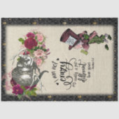 ヴィンテージアリスinワンダーランドキャット&不機嫌帽子屋 薄葉紙 (正面)