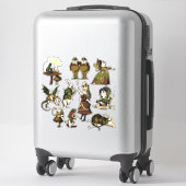 ヴィンテージアリスinワンダーランドキャラクターシール シール (スーツケース)