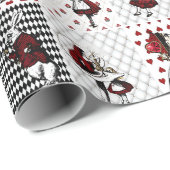 ヴィンテージアリスinワンダーランドコラージュクリスマスプレゼント ラッピングペーパー (ロールコーナー)