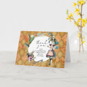 ヴィンテージアリスinワンダーランドサンキューカード カード (黄色い花)