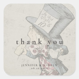 ヴィンテージアリスinワンダーランドスクエアステッカー スクエアシール