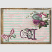 ヴィンテージアリスinワンダーランドストーリーブックホワイトラビット 薄葉紙 (正面)