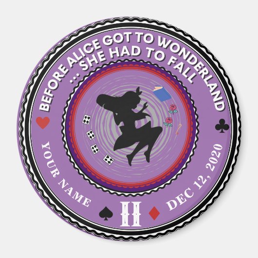 ヴィンテージアリスinワンダーランドソブリティメダリオン マグネット (正面)