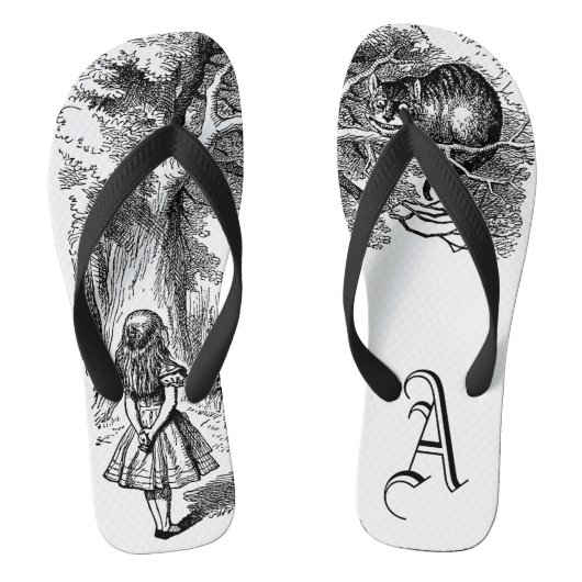 ヴィンテージアリスinワンダーランドチェシャーキャット ビーチサンダル (フットベッド)