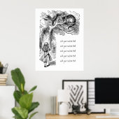 ヴィンテージアリスinワンダーランドチェシャーキャット ポスター (ホームオフィス)