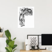 ヴィンテージアリスinワンダーランドチェシャーキャット ポスター (ホームオフィス)