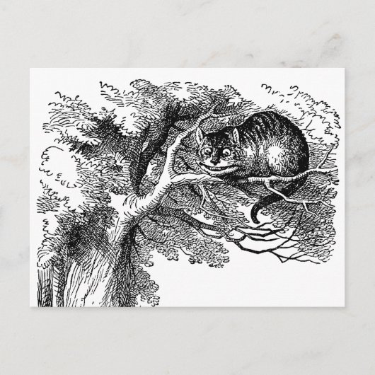 ヴィンテージアリスinワンダーランドチェシャーキャット ポストカード (正面)