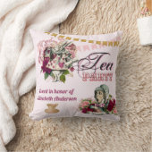 ヴィンテージアリスinワンダーランドティーパーティーカスタムパーティー クッション (ブランケット)