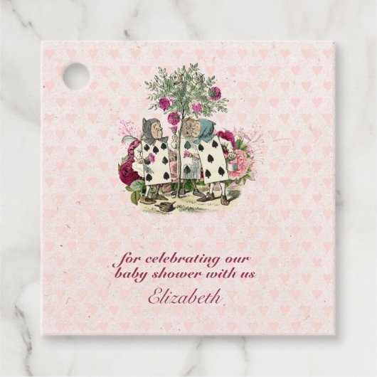 ヴィンテージアリスinワンダーランドティーパーティーカスタムパーティー フェイバータグ (正面)