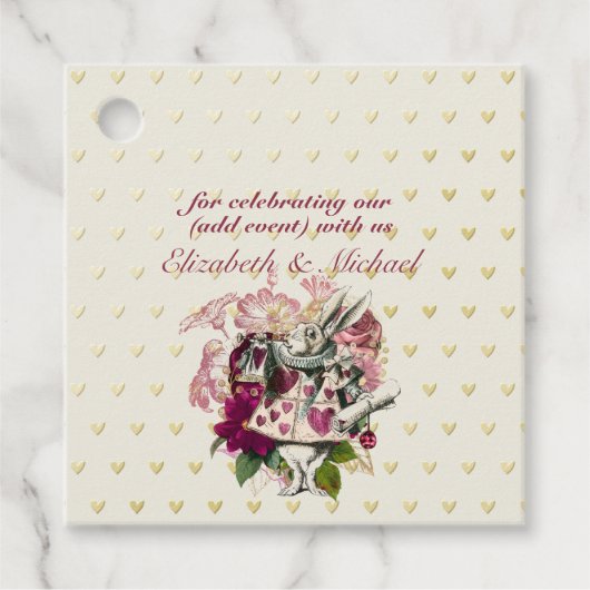 ヴィンテージアリスinワンダーランドティーパーティーカスタムパーティー フェイバータグ (正面)