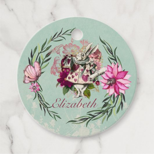 ヴィンテージアリスinワンダーランドティーパーティーカスタムパーティー フェイバータグ (正面)