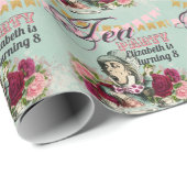 ヴィンテージアリスinワンダーランドティーパーティーカスタムパーティー ラッピングペーパー (ロールコーナー)