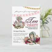 ヴィンテージアリスinワンダーランドティーパーティーカスタムパーティー 招待状 (スタンド正面)