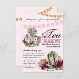 ヴィンテージアリスinワンダーランドティーパーティーカスタムパーティー 招待状
