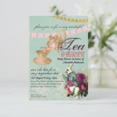 ヴィンテージアリスinワンダーランドティーパーティーカスタムパーティー 招待状 (スタンド正面)