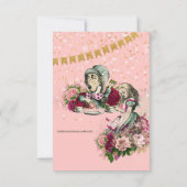 ヴィンテージアリスinワンダーランドティーパーティーカスタムパーティー 招待状 (裏面)