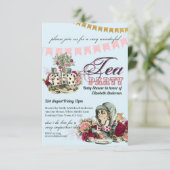 ヴィンテージアリスinワンダーランドティーパーティーカスタムパーティー 招待状 (スタンド正面)