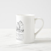 ヴィンテージアリスinワンダーランドティーパーティーマグカップ ボーンチャイナマグカップ (右)