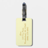 ヴィンテージアリスinワンダーランドティーパーティー ラゲッジタグ (裏面縦)