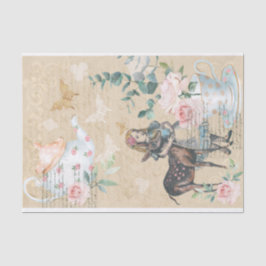 ヴィンテージアリスinワンダーランドディアティーポットデコップページ 薄葉紙