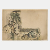 ヴィンテージアリスinワンダーランドハンプティダンプティ ラッピングペーパーシート (正面3)