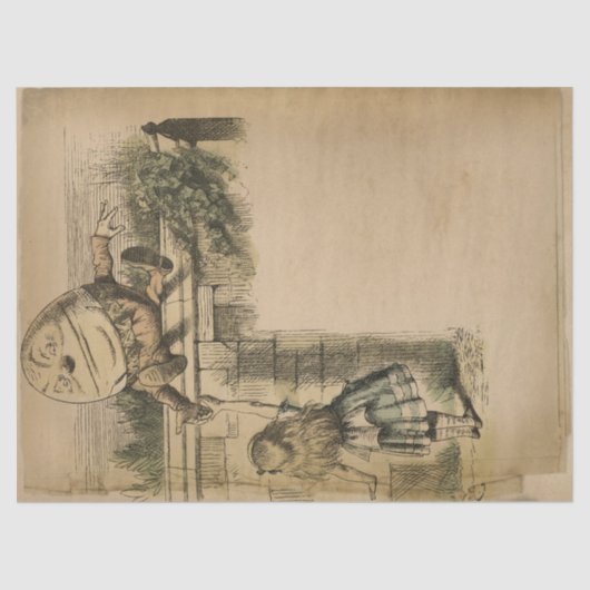 ヴィンテージアリスinワンダーランドハンプティダンプティ 薄葉紙 (正面)