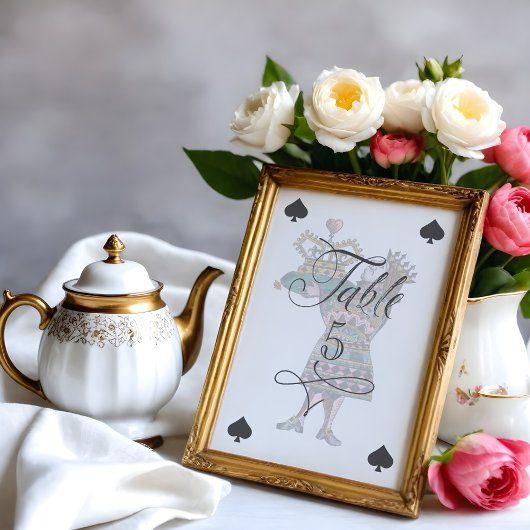 ヴィンテージアリスinワンダーランドハート テーブルナンバー