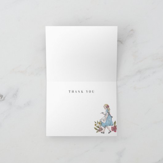 ヴィンテージアリスinワンダーランドフェアユタールコラージュ サンキューカード (内部)