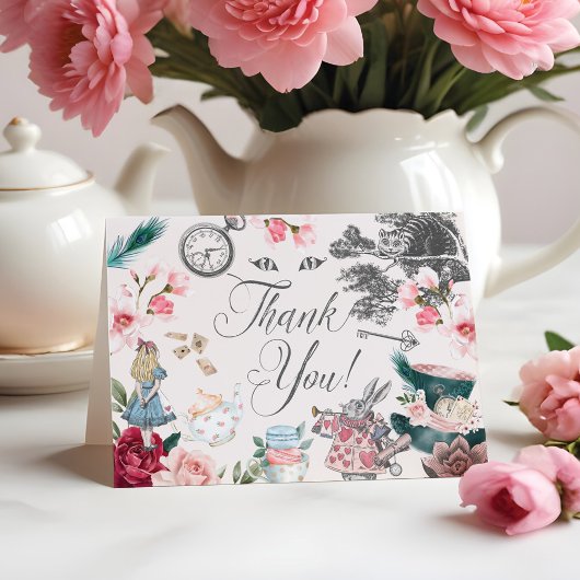 ヴィンテージアリスinワンダーランドフェアユタールコラージュ サンキューカード