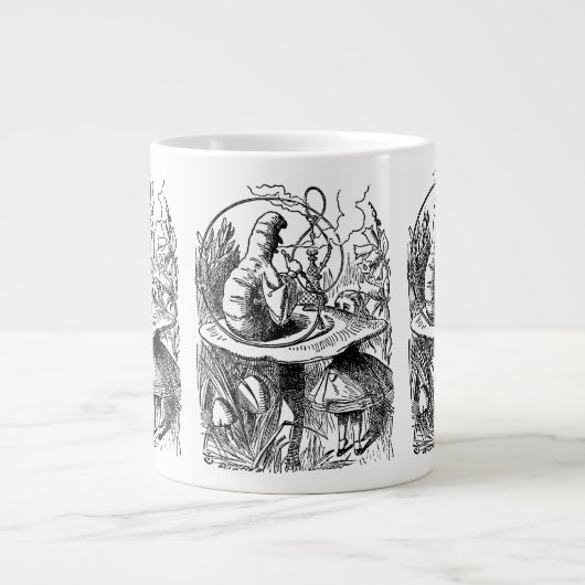 ヴィンテージアリスinワンダーランドフーカキャタピラー ジャンボコーヒーマグカップ (正面)