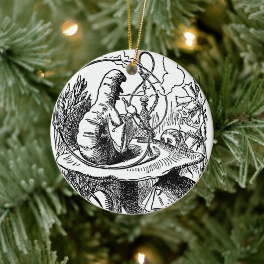 ヴィンテージアリスinワンダーランドフーカキャタピラー セラミックオーナメント (ツリー)